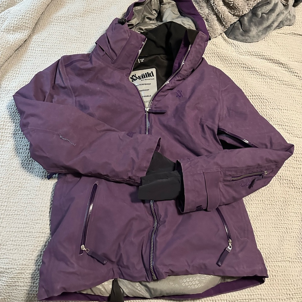 Purple Women's Jacket Ski Snowboard Volkl Size 12 Large